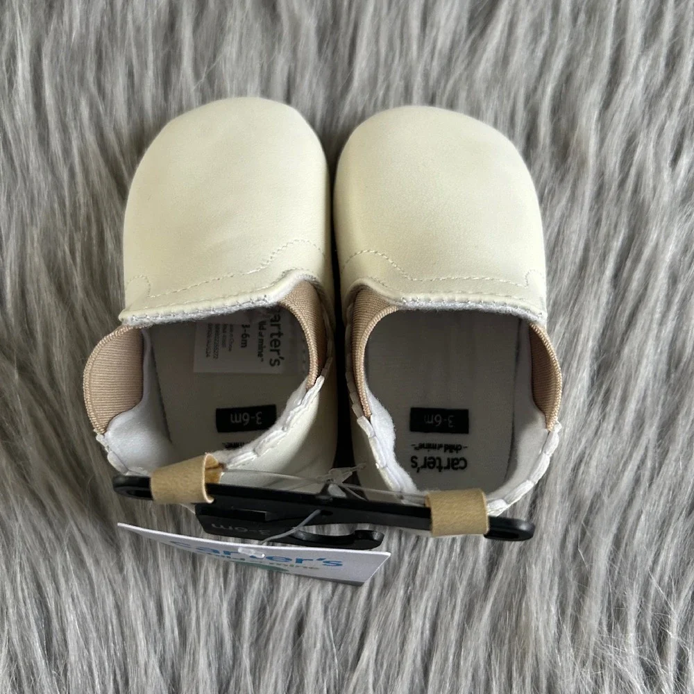 Carter's‎ Child Of Mine Baby Shoes Infant Girl's Size 3-6 Months White Booties